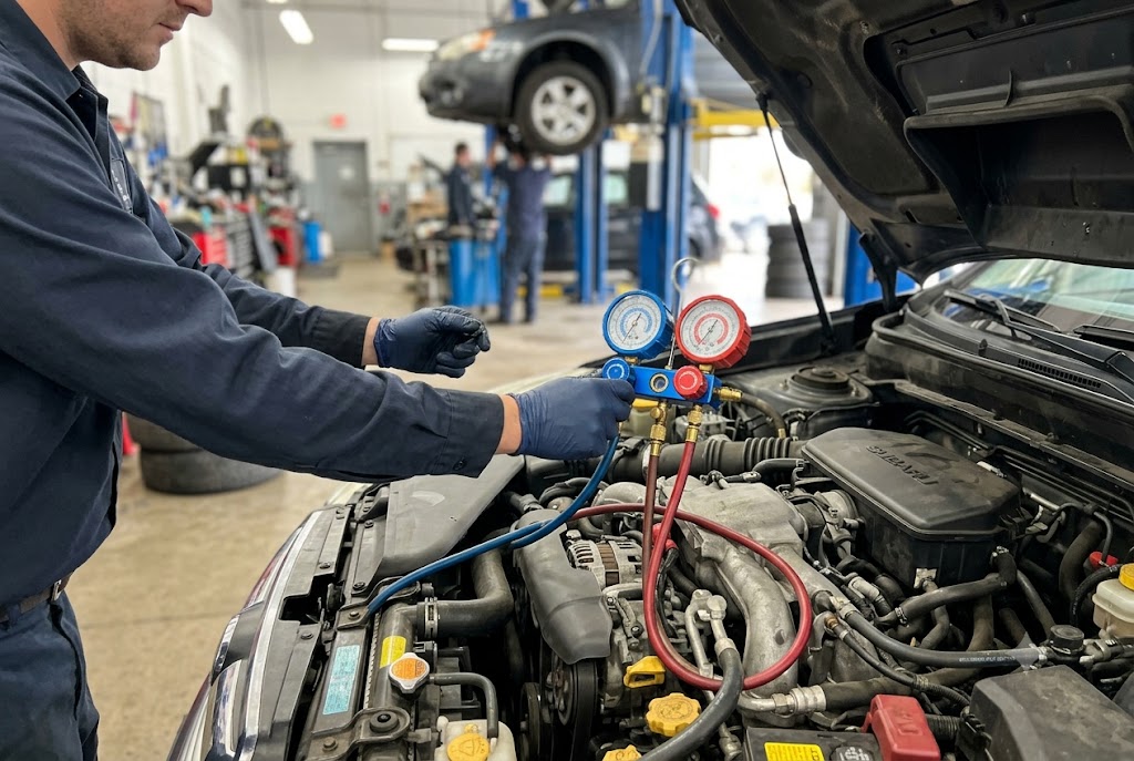 A/C and heating service at 7ONE3 Auto Center