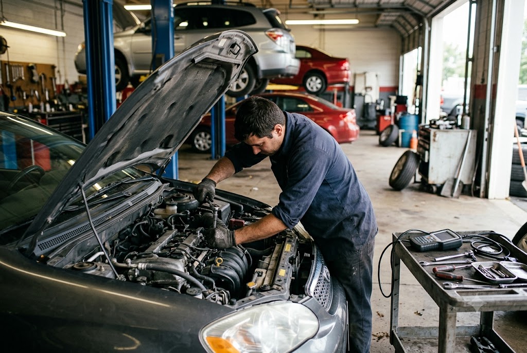 Engine repair and diagnostics at 7ONE3 Auto Center