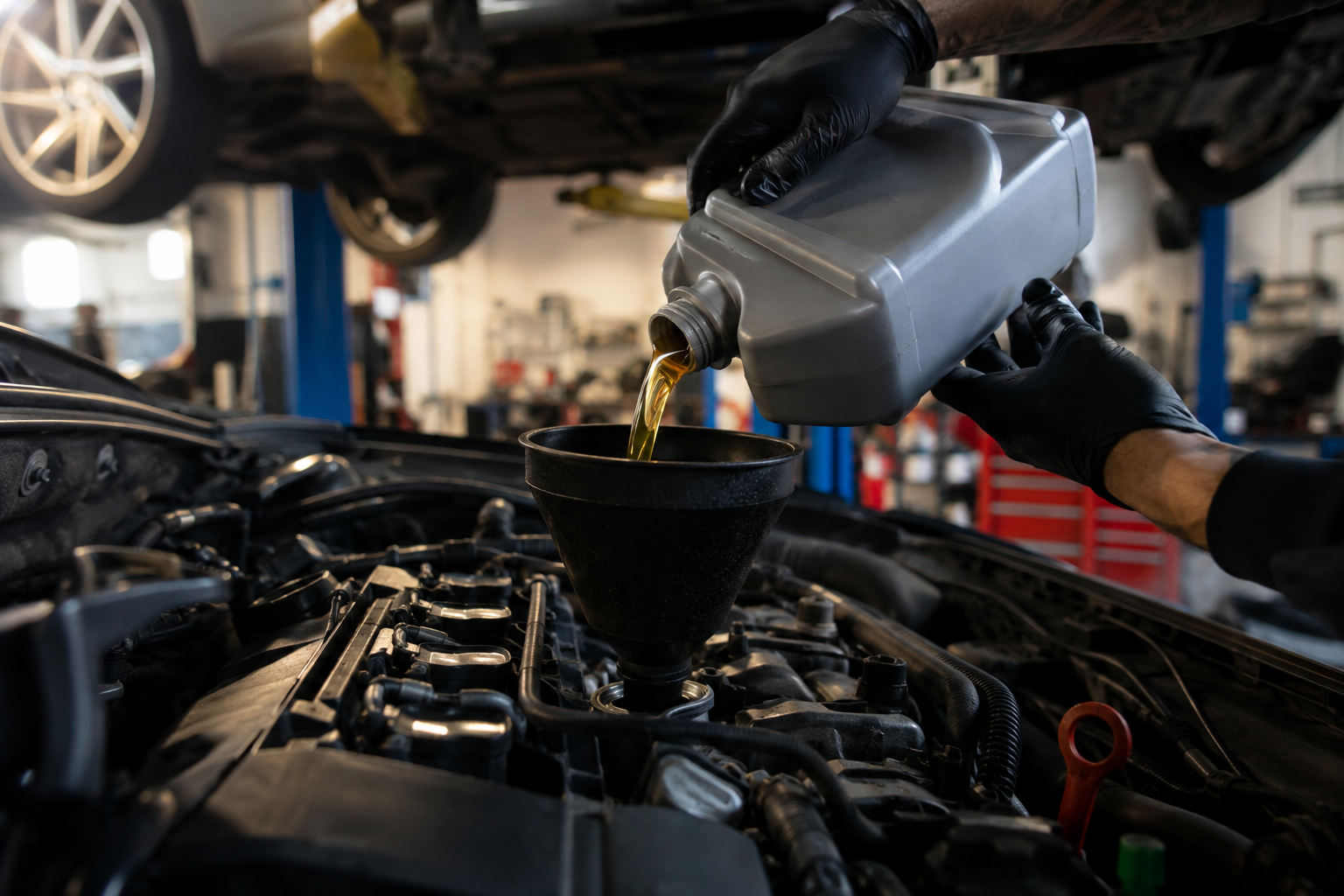 Oil change and maintenance at 7ONE3 Auto Center